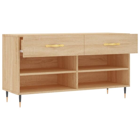 vidaXL Lavička na topánky, dub sonoma 102x35x55 cm, kompozitné drevo – Obrázok 5