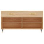 vidaXL Lavička na topánky, dub sonoma 102x35x55 cm, kompozitné drevo – Obrázok 6