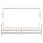 vidaXL Rám detskej postele biely 90x200 cm masívna borovica – Obrázok 5