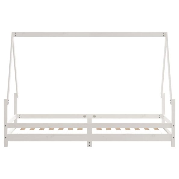 vidaXL Rám detskej postele biely 90x200 cm masívna borovica – Obrázok 5