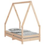 vidaXL Rám detskej postele 70x140 cm masívna borovica – Obrázok 2