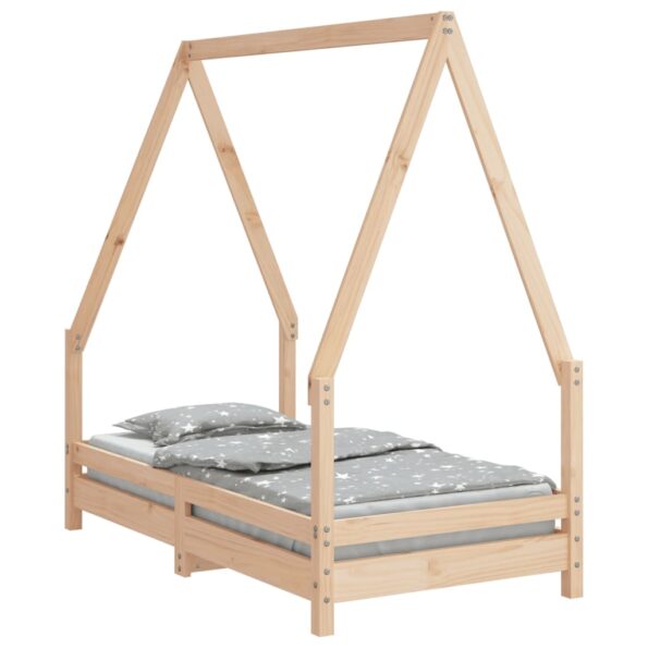vidaXL Rám detskej postele 70x140 cm masívna borovica – Obrázok 2