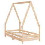 vidaXL Rám detskej postele 70x140 cm masívna borovica – Obrázok 6