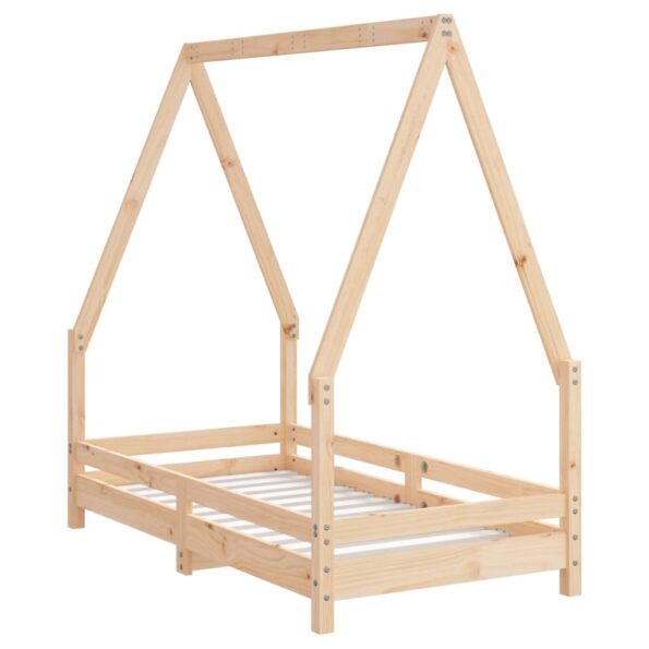 vidaXL Rám detskej postele 70x140 cm masívna borovica – Obrázok 6