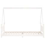 vidaXL Rám detskej postele biely 90x200 cm masívna borovica – Obrázok 4