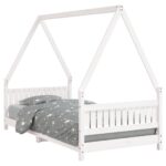 vidaXL Rám detskej postele biely 90x190 cm masívna borovica – Obrázok 2