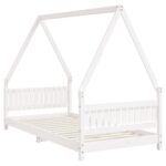 vidaXL Rám detskej postele biely 90x190 cm masívna borovica – Obrázok 3