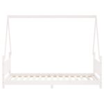 vidaXL Rám detskej postele biely 90x190 cm masívna borovica – Obrázok 4