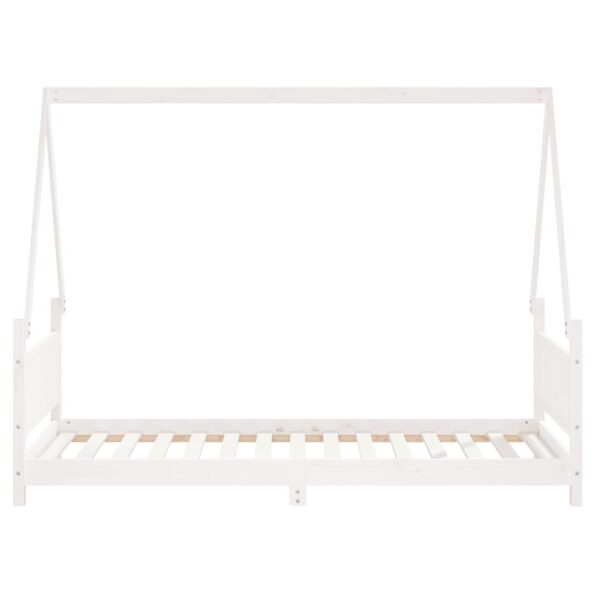 vidaXL Rám detskej postele biely 90x190 cm masívna borovica – Obrázok 4