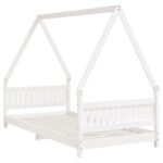vidaXL Rám detskej postele biely 90x190 cm masívna borovica – Obrázok 6