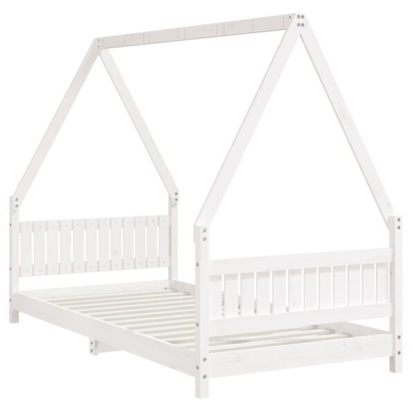vidaXL Rám detskej postele biely 90x190 cm masívna borovica – Obrázok 6