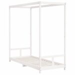 vidaXL Rám detskej postele biely 80x200 cm masívna borovica – Obrázok 3