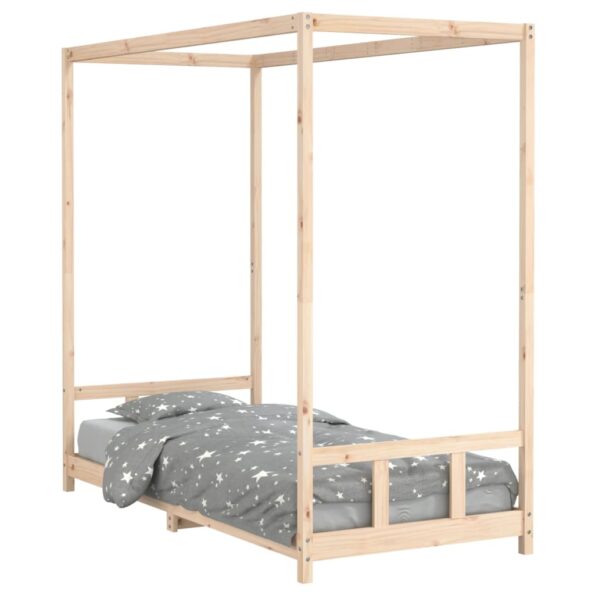 vidaXL Rám detskej postele 90x200 cm masívna borovica – Obrázok 2