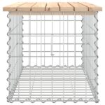 vidaXL Záhradná lavička gabiónový dizajn 83x44x42 cm masívna borovica – Obrázok 4