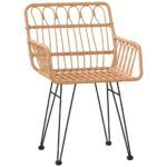 vidaXL Záhradné stoličky 2 ks s opierkami rúk 56x64x80 cm PE Rattan – Obrázok 3