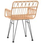 vidaXL Záhradné stoličky 2 ks s opierkami rúk 56x64x80 cm PE Rattan – Obrázok 6