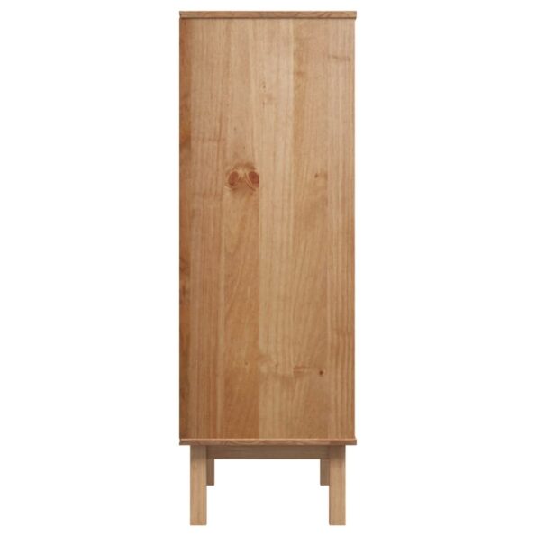 vidaXL Vysoká skrinka OTTA 85x43x125 cm, borovicový masív – Obrázok 5