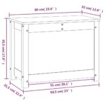 vidaXL Úložný box medovo-hnedý 60x32x45,5 cm masívna borovica – Obrázok 10