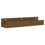 vidaXL Nástenné skrinky 2 ks medovohnedé 50x12x9 cm masívna borovica – Obrázok 3