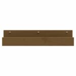 vidaXL Nástenné skrinky 2 ks medovohnedé 50x12x9 cm masívna borovica – Obrázok 4
