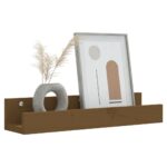 vidaXL Nástenné skrinky 2 ks medovohnedé 50x12x9 cm masívna borovica – Obrázok 7