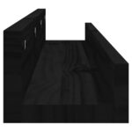 vidaXL Nástenné skrinky 2 ks čierne 80x12x9 cm masívna borovica – Obrázok 5