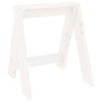 VidaXL Sedadlá 2 ks biele 40x40x45 cm borovicový masív – Obrázok 4