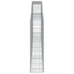 vidaXL Oblúkový gabionový kôš 400x30x120/140 cm pozinkované železo – Obrázok 4