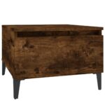 vidaXL Bočný stolík dymový dub 50x46x35 cm spracované drevo – Obrázok 2