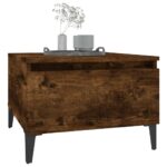 vidaXL Bočný stolík dymový dub 50x46x35 cm spracované drevo – Obrázok 4