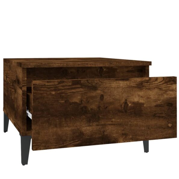 vidaXL Bočný stolík dymový dub 50x46x35 cm spracované drevo – Obrázok 7