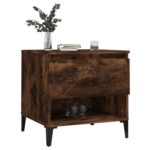 vidaXL Bočný stolík dymový dub 50x46x50 cm spracované drevo – Obrázok 4
