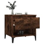 vidaXL Bočný stolík dymový dub 50x46x50 cm spracované drevo – Obrázok 5