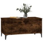 vidaXL Konferenčný stolík dymový dub 90x44,5x45 cm spracované drevo – Obrázok 4