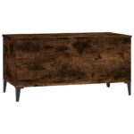 vidaXL Konferenčný stolík dymový dub 90x44,5x45 cm spracované drevo – Obrázok 6