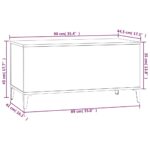 vidaXL Konferenčný stolík dymový dub 90x44,5x45 cm spracované drevo – Obrázok 10