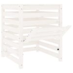 vidaXL Kompostér biely 63,5x63,5x77,5 cm masívne borovicové drevo – Obrázok 6