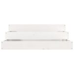 vidaXL Kvetináč biely 78x78x27 cm borovicový masív – Obrázok 4