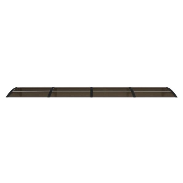 vidaXL Vchodová strieška čierna 350x75cm polykarbonát – Obrázok 3