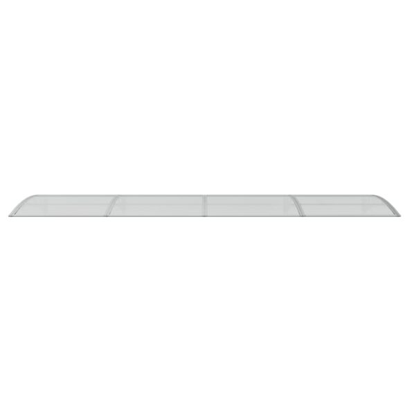 vidaXL Strieška na dvere sivá 400x100 cm polykarbonát – Obrázok 3