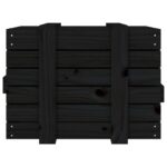 vidaXL Úložný box čierny 58x40,5x42 cm masívna borovica – Obrázok 7