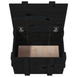 vidaXL Úložný box čierny 58x40,5x42 cm masívna borovica – Obrázok 9