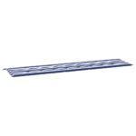 vidaXL Podložka na záhradnú lavičku modro-biele pruhy 200x50x4cm látka – Obrázok 2