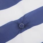 vidaXL Podložka na záhradnú lavičku modro-biele pruhy 200x50x4cm látka – Obrázok 5