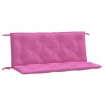 vidaXL Podložky na záhradnú lavičku 2 ks ružové 120x50x7 cm látka – Obrázok 2