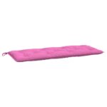 vidaXL Podložky na záhradnú lavičku 2 ks ružové 120x50x7 cm látka – Obrázok 4
