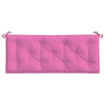 vidaXL Podložky na záhradnú lavičku 2 ks ružové 120x50x7 cm látka – Obrázok 5
