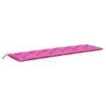 vidaXL Podložky na záhradnú lavičku 2 ks ružové 200x50x7 cm látka – Obrázok 4