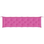 vidaXL Podložky na záhradnú lavičku 2 ks ružové 200x50x7 cm látka – Obrázok 5