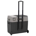 vidaXL Chladiaci box s kolieskom a rukoväťou čierno-sivý 40 l PP – Obrázok 4